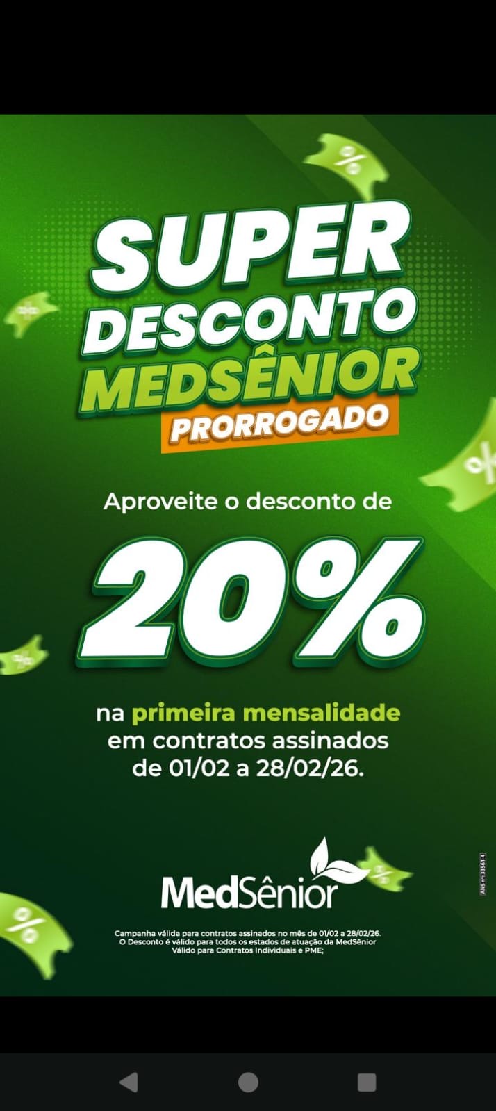 Consultor, aproveite: o SUPER DESCONTO MEDSÊNIOR foi PRORROGADO!
